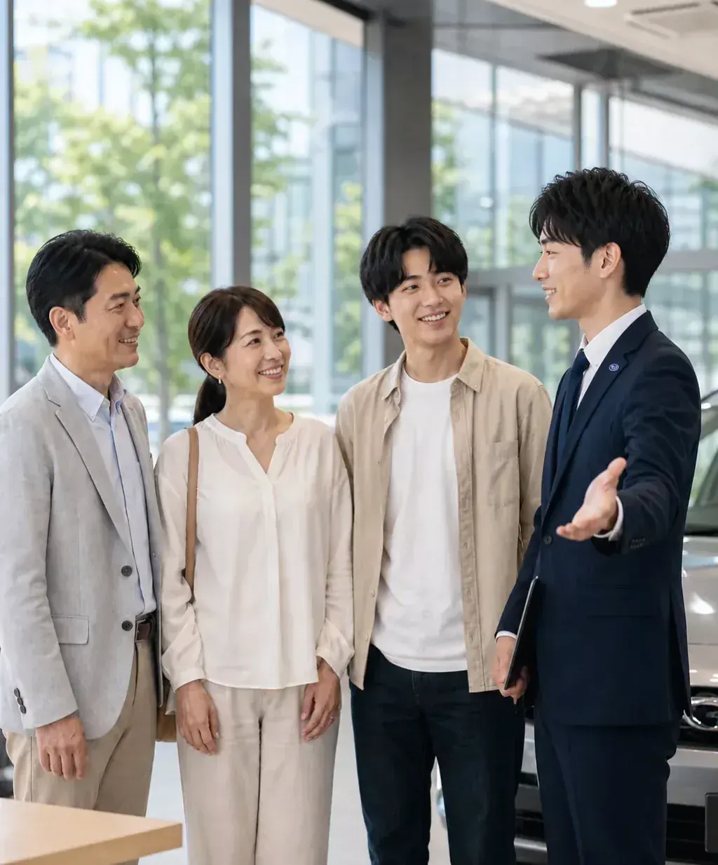 お客様の家族と長く向き合うSUBARUディーラーの風景